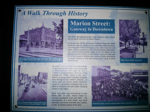 Marion Street Historical Marker