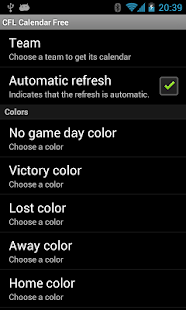 Free Canadian Football Calendar APK for Android