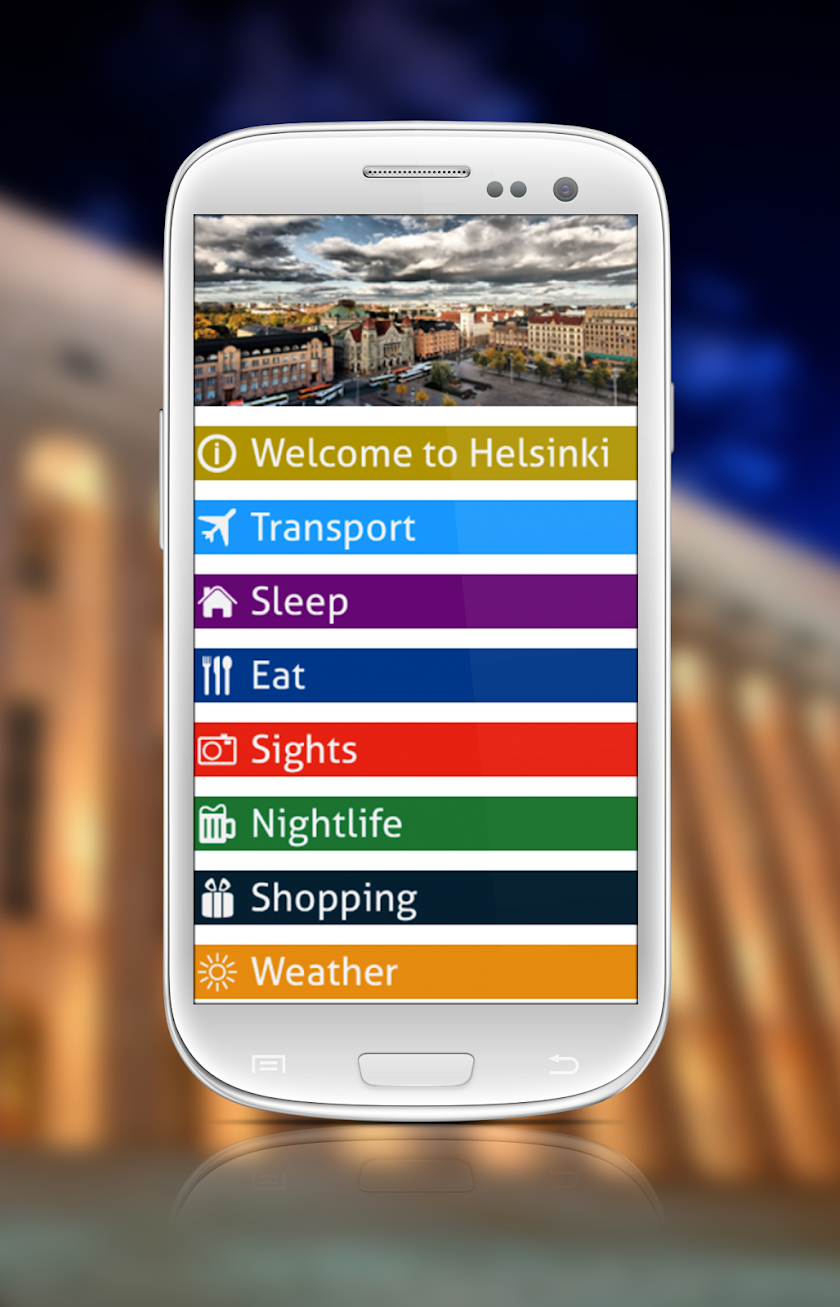 Trippa Helsinki Travel Guide Screen 1