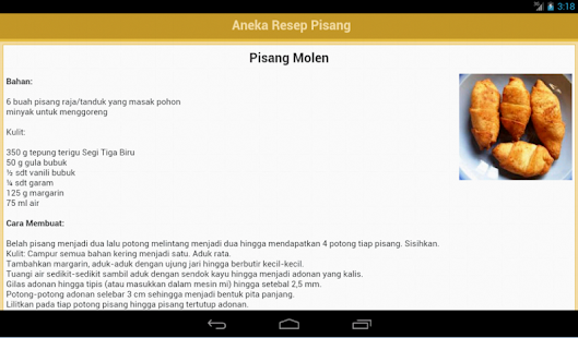Resep Pisang Screenshots 1