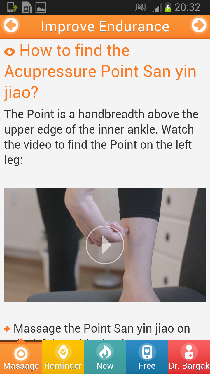 Instant Fitness Acupressure Screen 2