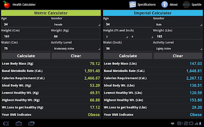 Health Calculator Tablet poster 8