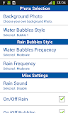 Photo Rain Bubbles LWP