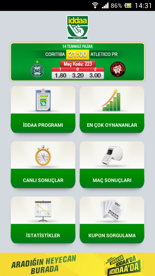 iddaa Screen 1