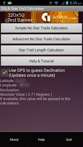 Star Trail Calculator