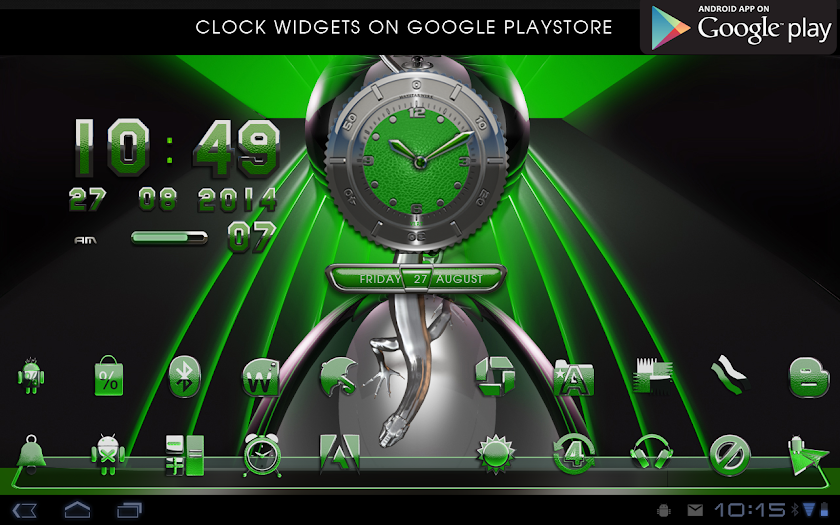 green liz Next Launcher Theme Screen 3