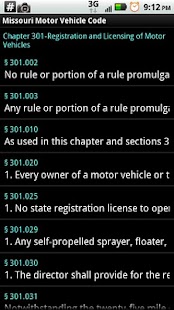 Free Missouri Motor Vehicle Code APK for PC