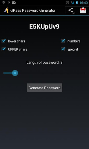 GPass Password Generator