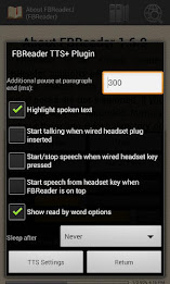 FBReader TTS+ Plugin poster 3