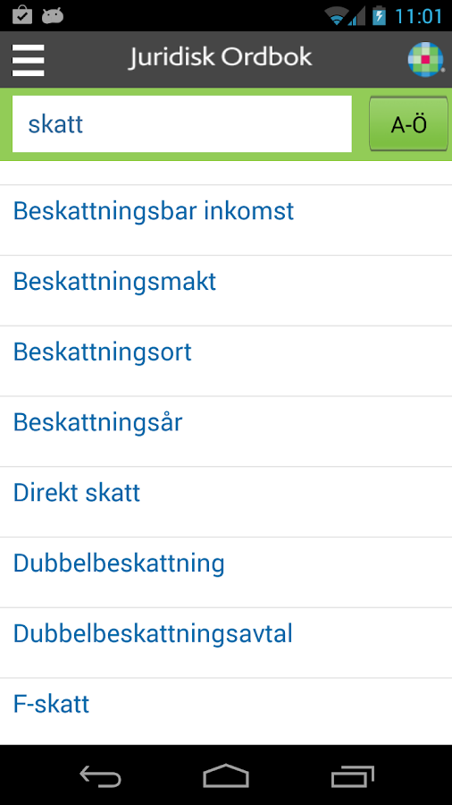 Juridisk ordbok 2 Screen 3