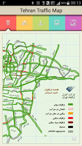 Tehran Traffic Map