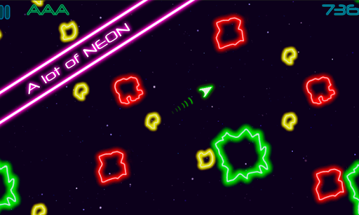 Glow Asteroids Game