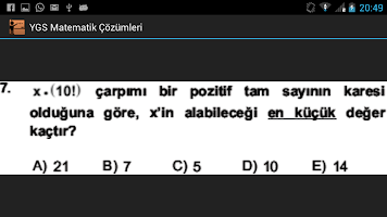 YGS Matematik Soru - Çözümleri APK Cartaz #8