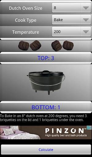 Dutch Oven Calculator