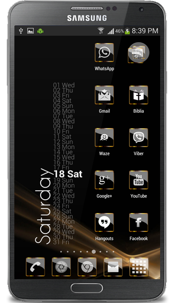 Golden Glass Icon Pack HD - screenshot