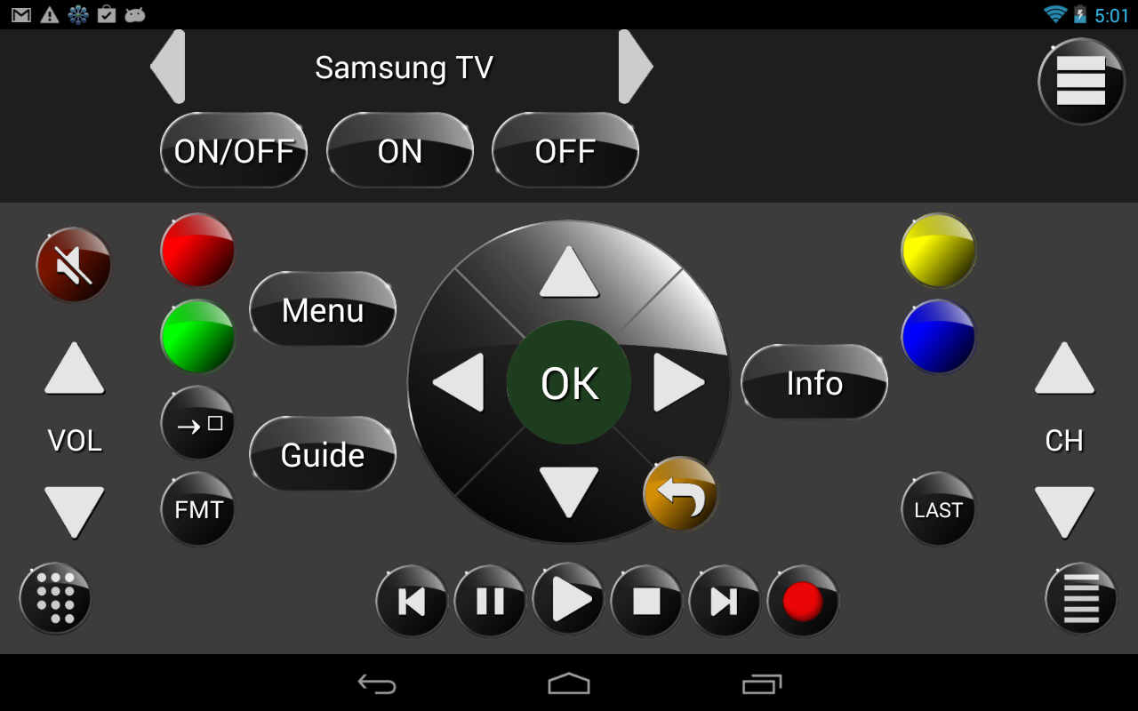 ZappIR TV Remote PRO - screenshot