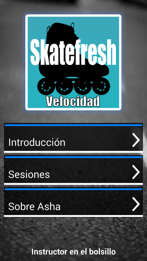 Android application Velocidad screenshort