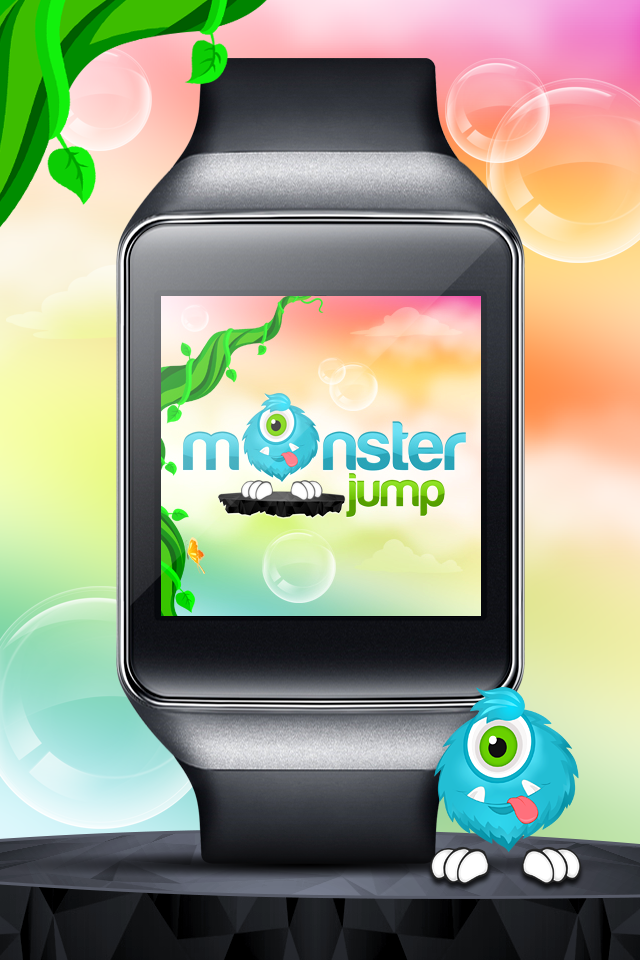 Monster Jump - Android Wear Screen 1