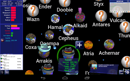 Android application Spaceward Ho! screenshort