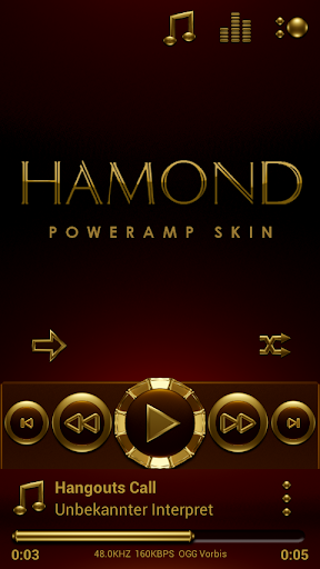 Poweramp skin HAMOND