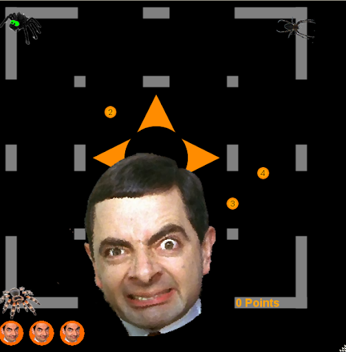 Mr Bean von Spinnen gehetzt