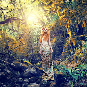Portrait of Forest girl by Arun Sharma - Digital Art People