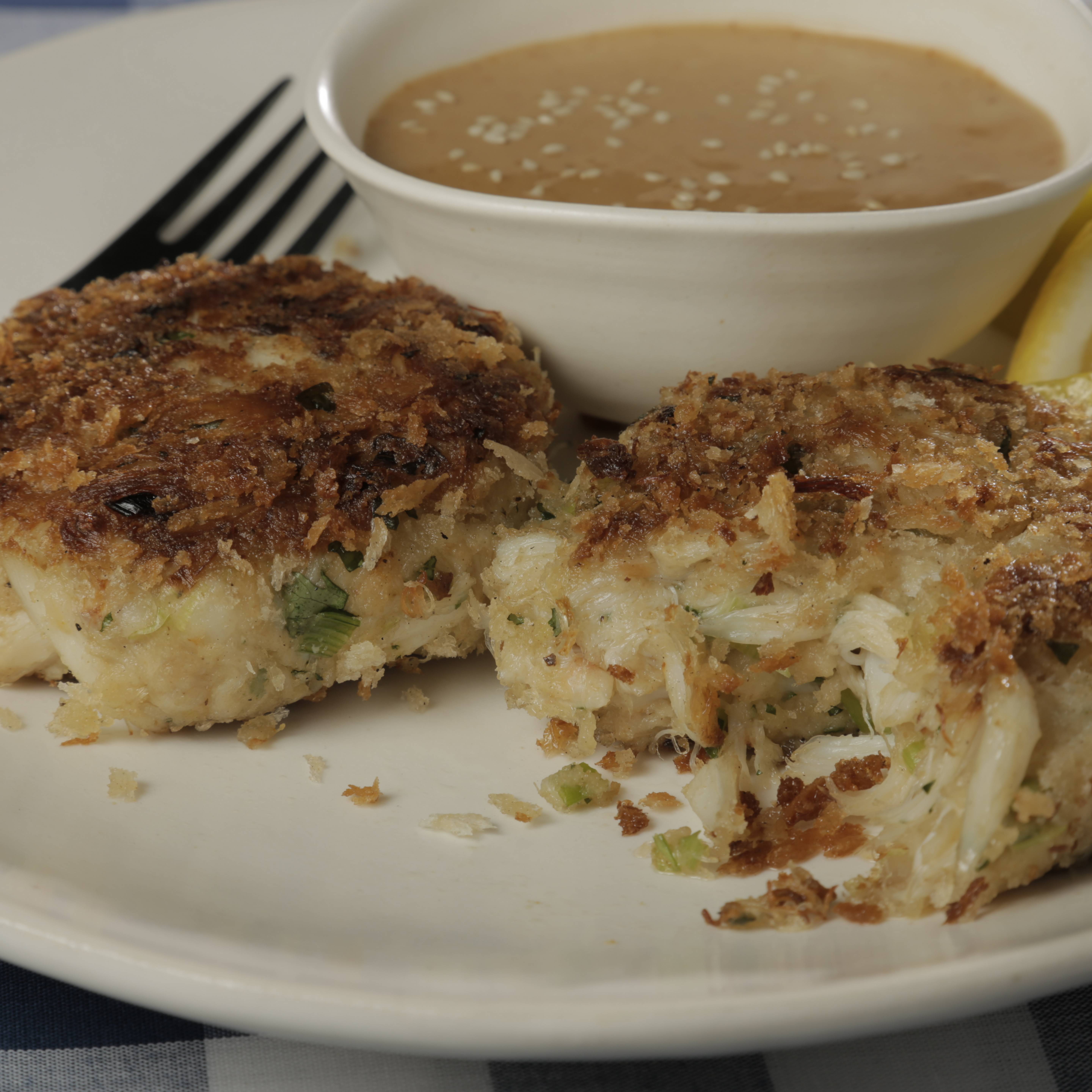 Maryland Crab Cakes with Quick Tartar Sauce - Once Upon a Chef