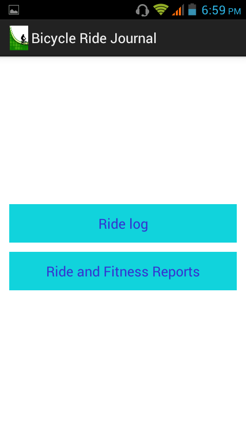 Bicycle Ride Journal Screen 2