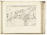 Kaart van Saint-Malo en omgeving, 1726