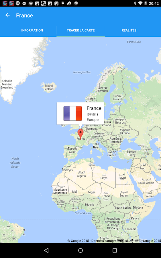 Carte du monde Atlas – Applications Android sur Google Play