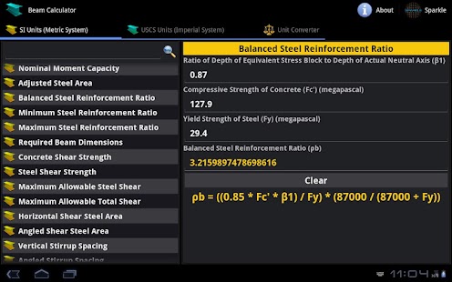 Beam Calculator Tablet Screenshots 2