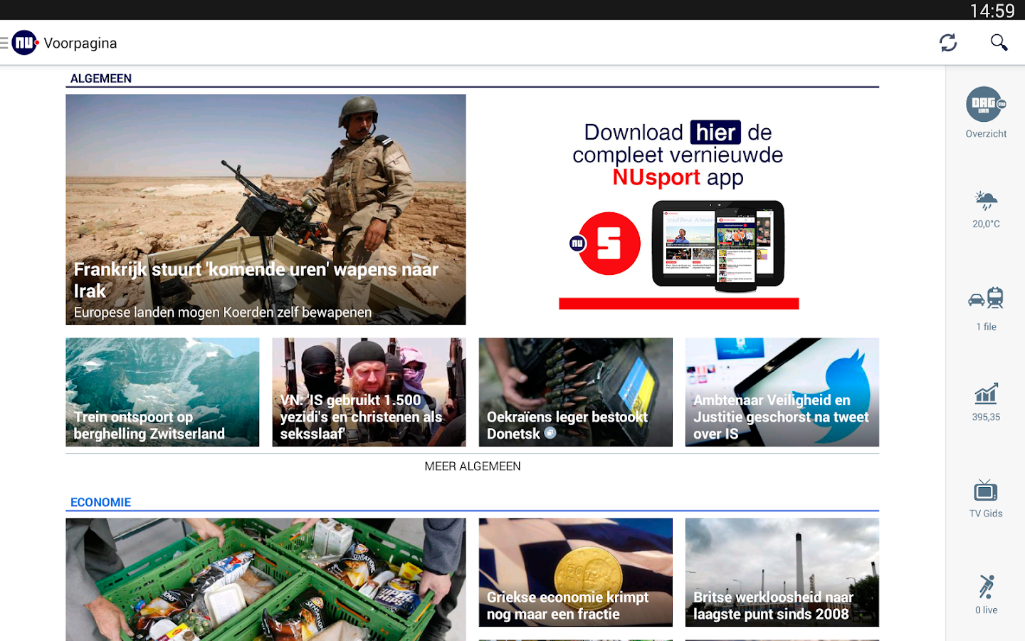 NU.nl Androidapps op Google Play
