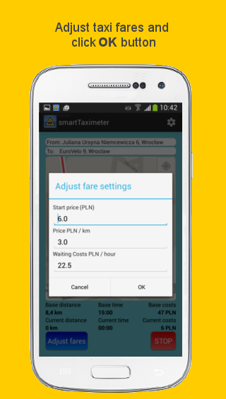 Smart Taximeter Screen 3