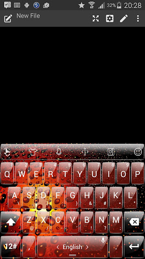 T Glass Red Drops for TouchPal