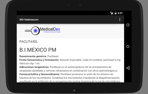 【免費醫療App】MD-Vademecum México-APP點子