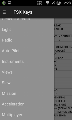 FSX Key Commands