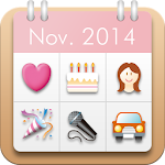 Women's Stamp Calendar/Diary Apk