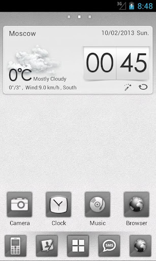 Go Launcher Simple Gray Theme