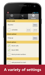 Blacklist Plus - Call Blocker Screenshot