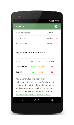 【免費健康App】Kalorientabelle App-APP點子