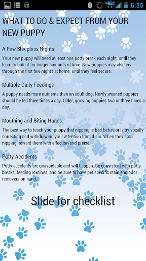 Puppy Checklist