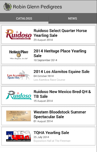 RGP Horse Sale Catalog Phone