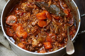 Insanely good oxtail stew