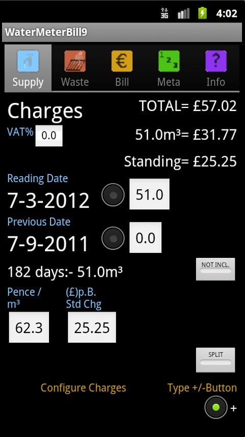 Android application Water Meter Bill Checker Free screenshort