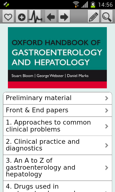 Android application Oxford Handbook Gastroentero2 screenshort