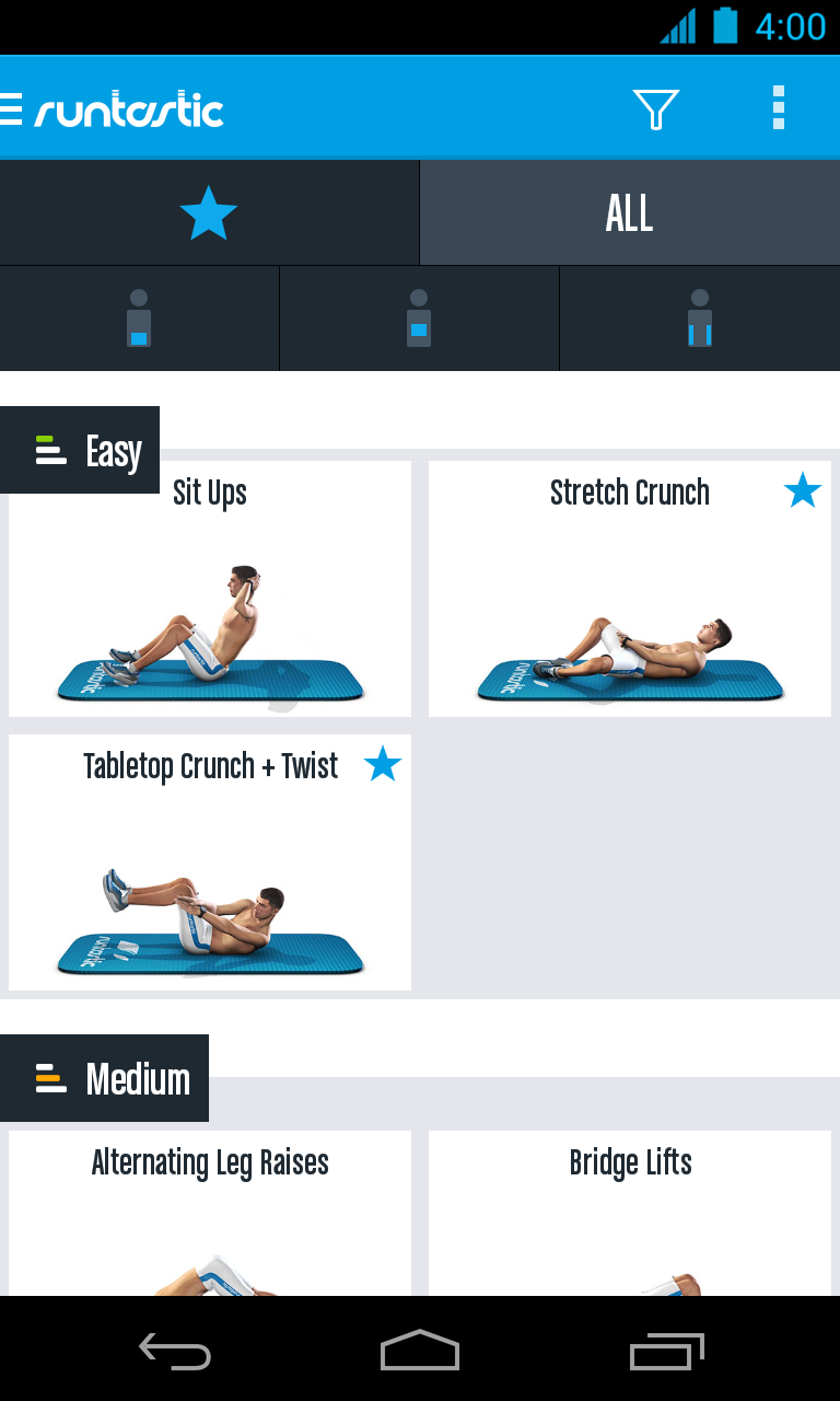 Runtastic Six Pack Ab Workout Screen 2
