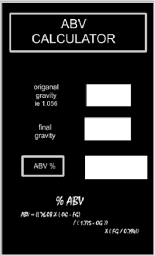 ABV Calculator