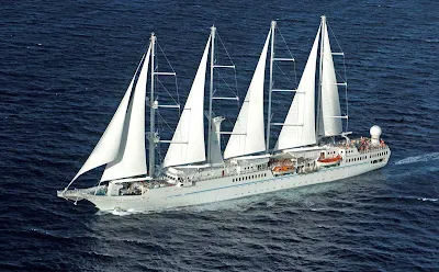 Wind Spirit, a computer-controlled yacht-style sailing ship, now sails to Tahiti.