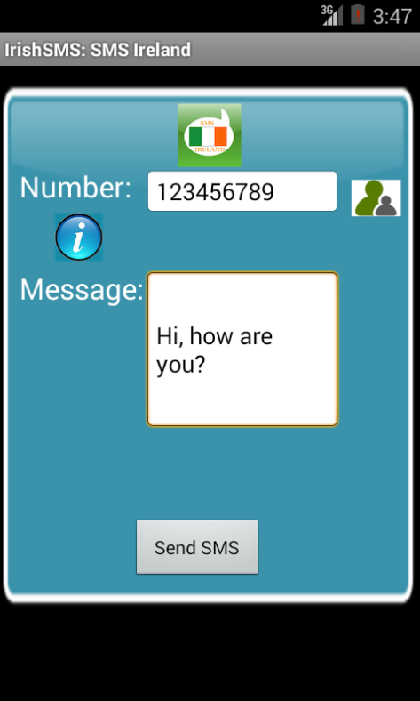 Free SMS Ireland Screen 3