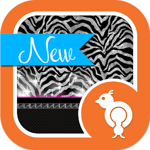 Metallic Foil Zebra Theme SMS